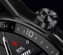 Smartwatch Rubicon RNCE88-1 Czarny- Czarny Pasek Silikonowy + Czarny Pasek Skórzany RUBICON