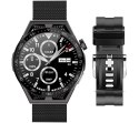 Smartwatch Rubicon RNCE88-2 Czarny- Czarny Pasek Silikonowy + Czarna Bransoleta RUBICON