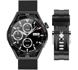 Smartwatch Rubicon RNCE88-2 Czarny- Czarny Pasek Silikonowy + Czarna Bransoleta RUBICON
