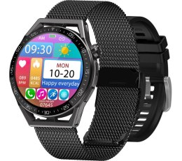 Smartwatch Rubicon RNCE88-2 Czarny- Czarny Pasek Silikonowy + Czarna Bransoleta RUBICON