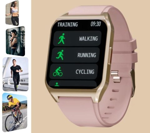 Smartwatch Rubicon RNCE89-3 Złoto-Różowy RUBICON Smartwatch Rubicon RNCE89-3 Złoto-Różowy RUBICON