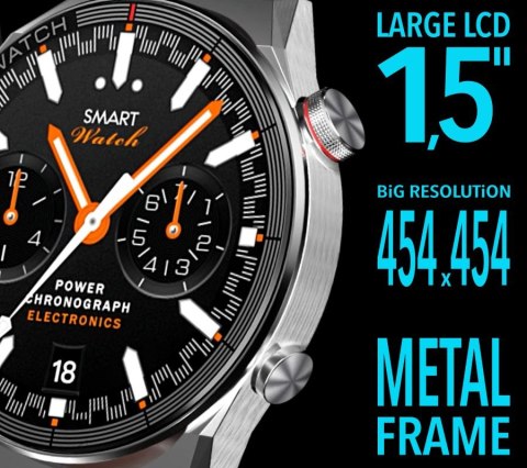 Smartwatch Rubicon RNCE99-2 Czarno-Czarny + Czarny Pasek Silikonowy RUBICON Smartwatch Rubicon RNCE99-2 Czarno-Czarny + Czarny Pasek Silikonowy RUBICON