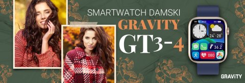 Smartwatch Damski Gravity GT3-4 Gravity Smartwatch Damski Gravity GT3-4 Gravity