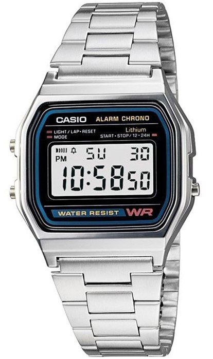 Zegarek CASIO A158WA-1DF Unisex + BOX CASIO Zegarek CASIO A158WA-1DF Unisex + BOX CASIO