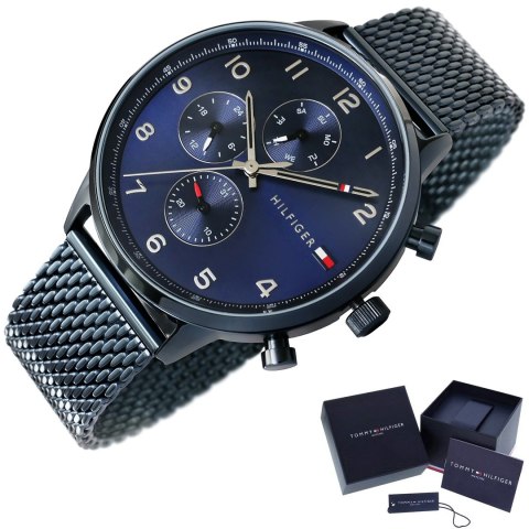 Zegarek Męski Tommy Hilfiger Leonard 1791990 + BOX Tommy Hilfiger Zegarek Męski Tommy Hilfiger Leonard 1791990 + BOX Tommy Hilfiger