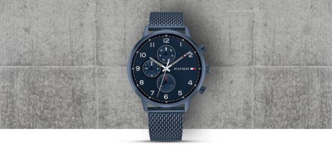 Zegarek Męski Tommy Hilfiger Leonard 1791990 + BOX Tommy Hilfiger Zegarek Męski Tommy Hilfiger Leonard 1791990 + BOX Tommy Hilfiger