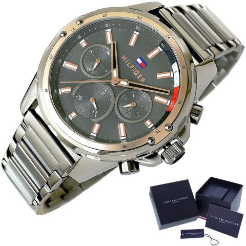 Zegarek Męski Tommy Hilfiger Mason 1791790 + BOX Tommy Hilfiger Zegarek Męski Tommy Hilfiger Mason 1791790 + BOX Tommy Hilfiger