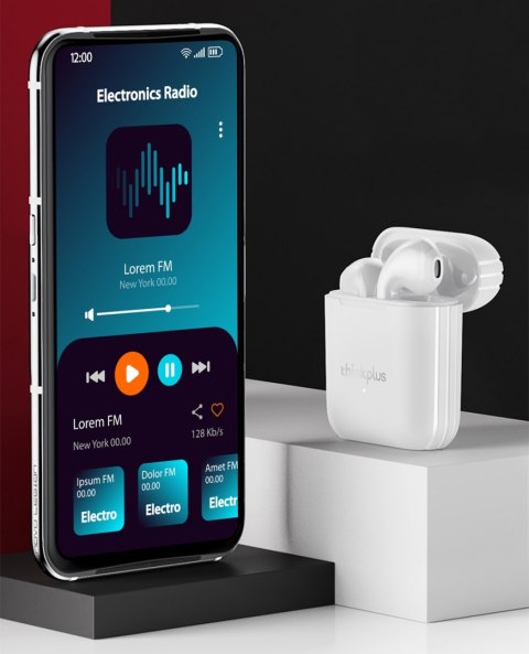 Słuchawki bezprzewodowe douszne Lenovo Thinkplus LivePods LP2 Białe Lenovo Słuchawki bezprzewodowe douszne Lenovo Thinkplus LivePods LP2 Białe Lenovo