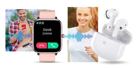 Słuchawki bezprzewodowe Giewont RealSound PRO ANC ENC GWS800-2 Białe Giewont Słuchawki bezprzewodowe Giewont RealSound PRO ANC ENC GWS800-2 Białe Giewont