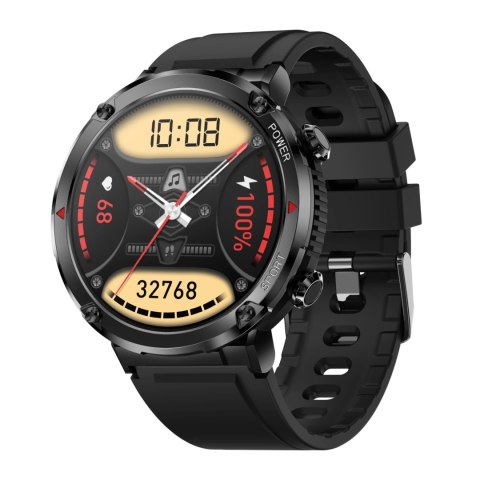 Smartwatch Gravity GT21-1+ Czarny Pasek Silikonowy Gravity Smartwatch Gravity GT21-1+ Czarny Pasek Silikonowy Gravity