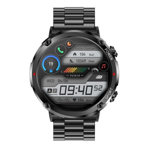 Smartwatch Gravity GT21-1+ Czarny Pasek Silikonowy Gravity Smartwatch Gravity GT21-1+ Czarny Pasek Silikonowy Gravity