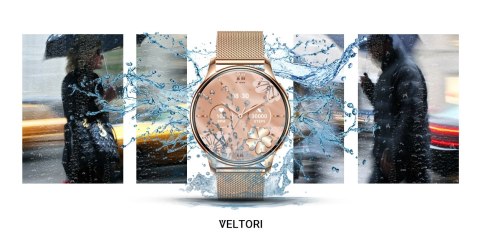 Smartwatch Damski Veltori VT300-1 Złota Bransoleta VELTORI Smartwatch Damski Veltori VT300-1 Złota Bransoleta VELTORI