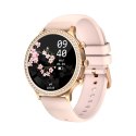 Smartwatch Damski Veltori VT310-1 Złota Bransoleta + Różowy Pasek Silikonowy VELTORI