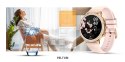 Smartwatch Damski Veltori VT310-1 Złota Bransoleta + Różowy Pasek Silikonowy VELTORI