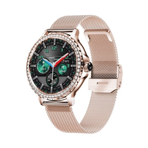Smartwatch Damski Veltori VT320-1 Złota Bransoleta + Różowy Pasek Silikonowy VELTORI Smartwatch Damski Veltori VT320-1 Złota Bransoleta + Różowy Pasek Silikonowy VELTORI