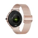 Smartwatch Damski Veltori VT320-1 Złota Bransoleta + Różowy Pasek Silikonowy VELTORI