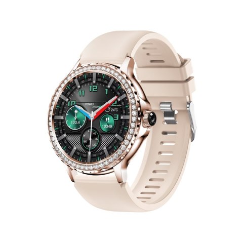Smartwatch Damski Veltori VT320-1 Złota Bransoleta + Różowy Pasek Silikonowy VELTORI Smartwatch Damski Veltori VT320-1 Złota Bransoleta + Różowy Pasek Silikonowy VELTORI