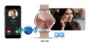 Smartwatch Damski Veltori VT320-1 Złota Bransoleta + Różowy Pasek Silikonowy VELTORI