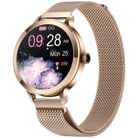 Smartwatch Damski Veltori VT340-1 Złota Bransoleta + Różowy Pasek Silikonowy VELTORI Smartwatch Damski Veltori VT340-1 Złota Bransoleta + Różowy Pasek Silikonowy VELTORI