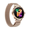Smartwatch Damski Veltori VT340-1 Złota Bransoleta + Różowy Pasek Silikonowy VELTORI