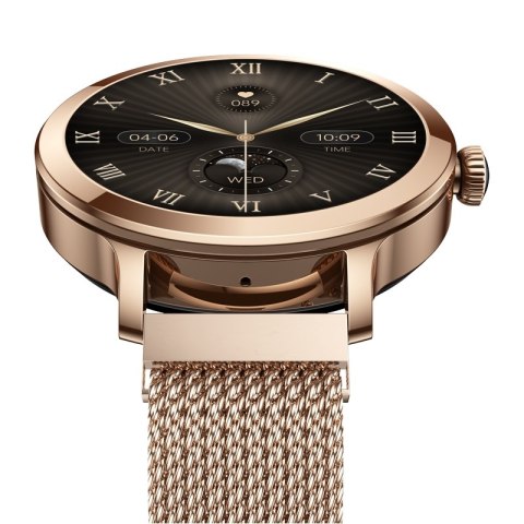Smartwatch Damski Veltori VT340-1 Złota Bransoleta + Różowy Pasek Silikonowy VELTORI Smartwatch Damski Veltori VT340-1 Złota Bransoleta + Różowy Pasek Silikonowy VELTORI