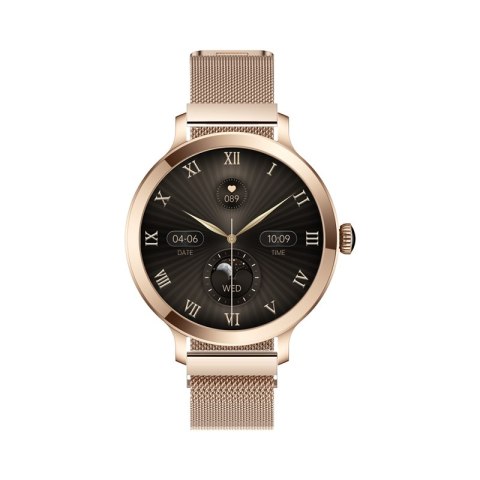Smartwatch Damski Veltori VT340-1 Złota Bransoleta + Różowy Pasek Silikonowy VELTORI Smartwatch Damski Veltori VT340-1 Złota Bransoleta + Różowy Pasek Silikonowy VELTORI