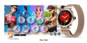 Smartwatch Damski Veltori VT340-1 Złota Bransoleta + Różowy Pasek Silikonowy VELTORI