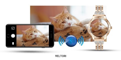 Smartwatch Damski Veltori VT350-1 Bransoleta Różowe Złoto VELTORI Smartwatch Damski Veltori VT350-1 Bransoleta Różowe Złoto VELTORI
