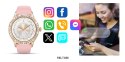 Smartwatch Damski Veltori VT360-1 Różowy Pasek Silikonowy VELTORI