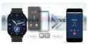 Smartwatch Gravity GT15-1 Czarny Pasek Silikonowy + Czarna Bransoleta Gravity