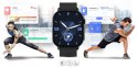 Smartwatch Gravity GT15-1 Czarny Pasek Silikonowy + Czarna Bransoleta Gravity