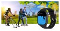 Smartwatch Gravity GT15-1 Czarny Pasek Silikonowy + Czarna Bransoleta Gravity