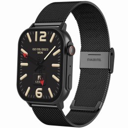 Smartwatch Gravity GT15-2 Pomarańczowy Pasek Silikonowy + Czarna Bransoleta Gravity