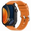 Smartwatch Gravity GT15-2 Pomarańczowy Pasek Silikonowy + Czarna Bransoleta Gravity