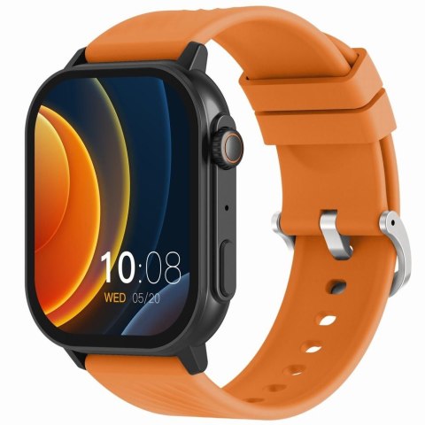 Smartwatch Gravity GT15-2 Pomarańczowy Pasek Silikonowy + Czarna Bransoleta Gravity Smartwatch Gravity GT15-2 Pomarańczowy Pasek Silikonowy + Czarna Bransoleta Gravity