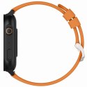 Smartwatch Gravity GT15-2 Pomarańczowy Pasek Silikonowy + Czarna Bransoleta Gravity