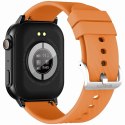 Smartwatch Gravity GT15-2 Pomarańczowy Pasek Silikonowy + Czarna Bransoleta Gravity