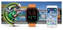 Smartwatch Gravity GT15-2 Pomarańczowy Pasek Silikonowy + Czarna Bransoleta Gravity