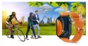 Smartwatch Gravity GT15-2 Pomarańczowy Pasek Silikonowy + Czarna Bransoleta Gravity