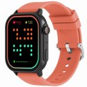 Smartwatch Gravity GT15-3 Czerwony Pasek Silikonowy + Czarna Bransoleta Gravity