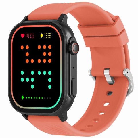 Smartwatch Gravity GT15-3 Czerwony Pasek Silikonowy + Czarna Bransoleta Gravity Smartwatch Gravity GT15-3 Czerwony Pasek Silikonowy + Czarna Bransoleta Gravity
