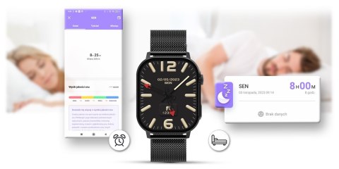 Smartwatch Gravity GT15-3 Czerwony Pasek Silikonowy + Czarna Bransoleta Gravity Smartwatch Gravity GT15-3 Czerwony Pasek Silikonowy + Czarna Bransoleta Gravity