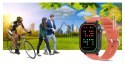 Smartwatch Gravity GT15-3 Czerwony Pasek Silikonowy + Czarna Bransoleta Gravity