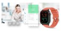 Smartwatch Gravity GT15-3 Czerwony Pasek Silikonowy + Czarna Bransoleta Gravity