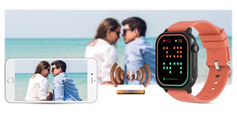 Smartwatch Gravity GT15-3 Czerwony Pasek Silikonowy + Czarna Bransoleta Gravity Smartwatch Gravity GT15-3 Czerwony Pasek Silikonowy + Czarna Bransoleta Gravity