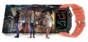 Smartwatch Gravity GT15-3 Czerwony Pasek Silikonowy + Czarna Bransoleta Gravity