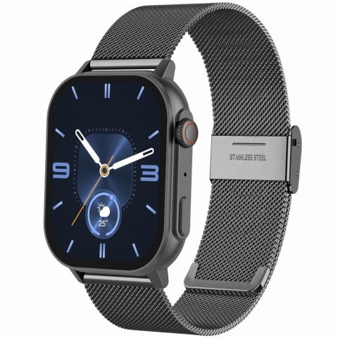 Smartwatch Gravity GT15-4 Niebieski Pasek Silikonowy + Tytanowa Bransoleta Gravity Smartwatch Gravity GT15-4 Niebieski Pasek Silikonowy + Tytanowa Bransoleta Gravity