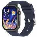 Smartwatch Gravity GT15-4 Niebieski Pasek Silikonowy + Tytanowa Bransoleta Gravity