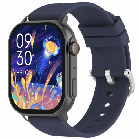 Smartwatch Gravity GT15-4 Niebieski Pasek Silikonowy + Tytanowa Bransoleta Gravity Smartwatch Gravity GT15-4 Niebieski Pasek Silikonowy + Tytanowa Bransoleta Gravity
