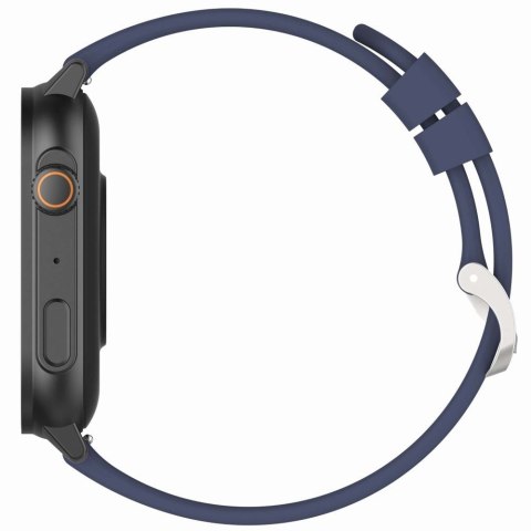 Smartwatch Gravity GT15-4 Niebieski Pasek Silikonowy + Tytanowa Bransoleta Gravity Smartwatch Gravity GT15-4 Niebieski Pasek Silikonowy + Tytanowa Bransoleta Gravity